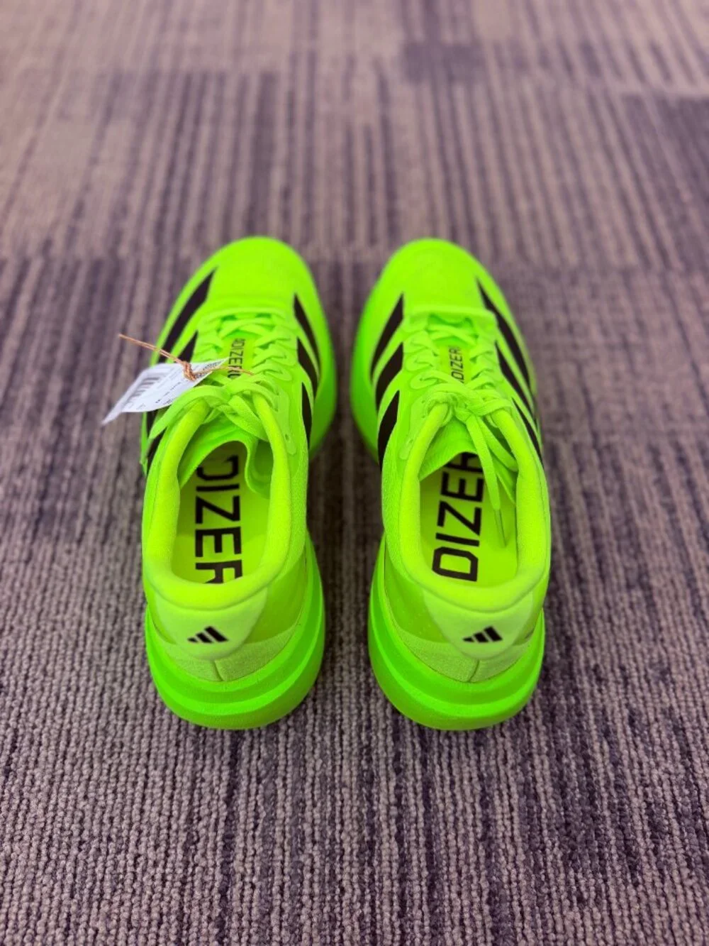 ✨ Adidas Adizero Evo SL - Women's 7 / Men's 5.5 - Neon Yellow / Black - NEW ✨